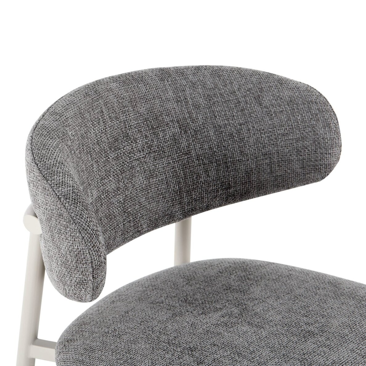 Baro kėdė PRIMO BAR GREY, pilka, lininė, pilkos kojos 3 Baro kėdė PRIMO BAR GREY, pilka, lininė, pilkos kojos 3