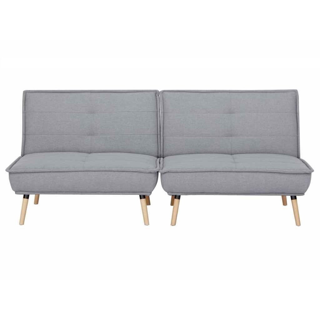 Dvivietė sofa-lova AMBER, šviesiai pilka 5