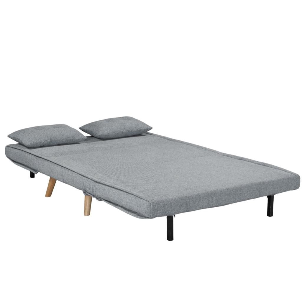 Dvivietė sofa-lova TEMPO, tamsiai pilka 3