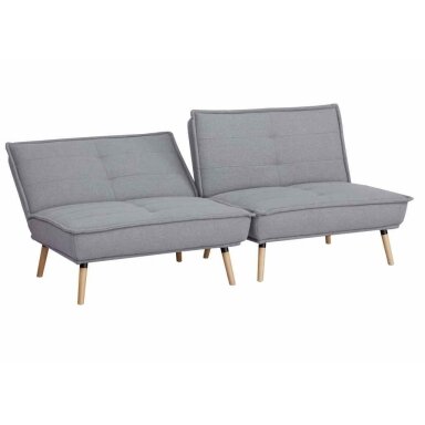 Dvivietė sofa-lova AMBER, šviesiai pilka