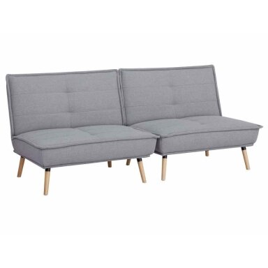 Dvivietė sofa-lova AMBER, šviesiai pilka