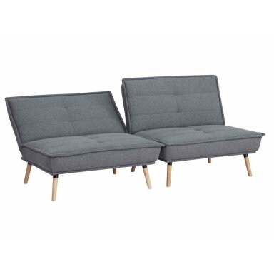 Dvivietė sofa-lova AMBER, tamsiai pilka