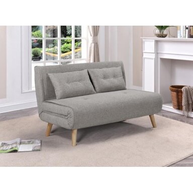 Dvivietė sofa-lova TEMPO, pilka