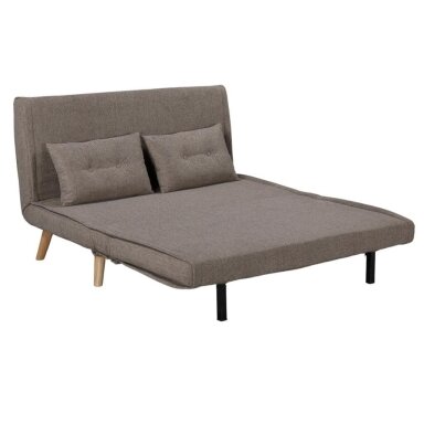 Dvivietė sofa-lova TEMPO, pilkai ruda (taupe)