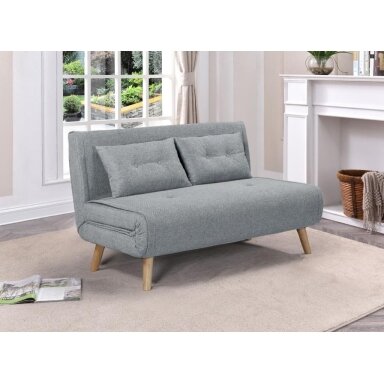 Dvivietė sofa-lova TEMPO, tamsiai pilka