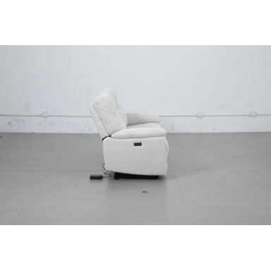 Dvivietė sofa su elektriniais reglaineriais 51197M, šviesiai pilka