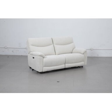 Dvivietė sofa su elektriniais reglaineriais 51197M, šviesiai pilka