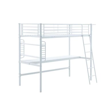 Dviaukštė lova z biurkiem 90x200 (balti) 2 Dviaukštė lova z biurkiem 90x200 (balti) 2