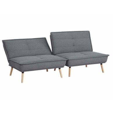 Dvivietė sofa-lova AMBER, tamsiai pilka 1