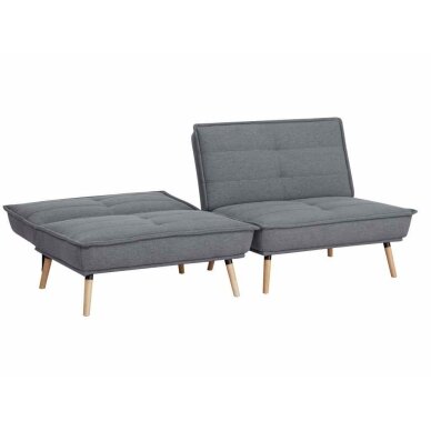 Dvivietė sofa-lova AMBER, tamsiai pilka 3