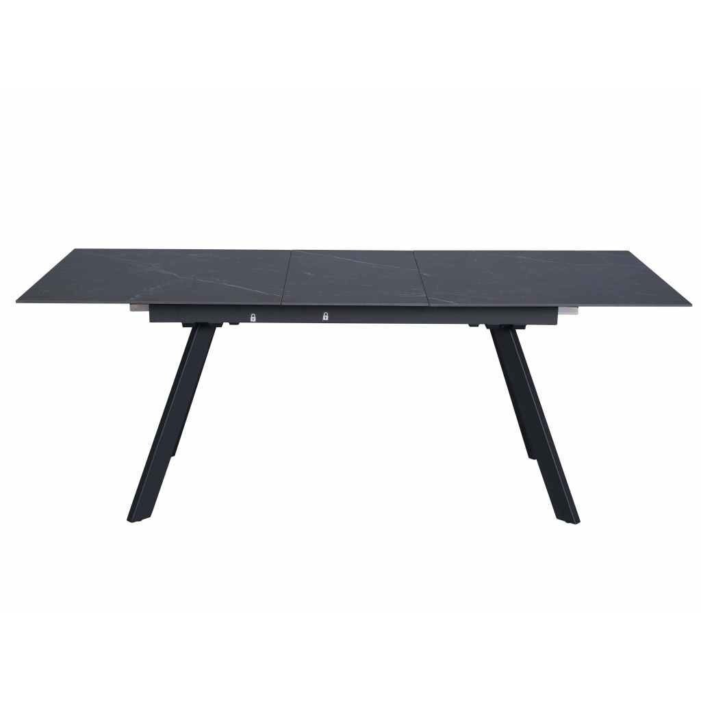 Išskleidžiamas valgomojo stalas MARS 160-205x90 cm, juoda 1 Išskleidžiamas valgomojo stalas MARS 160-205x90 cm, juoda 1