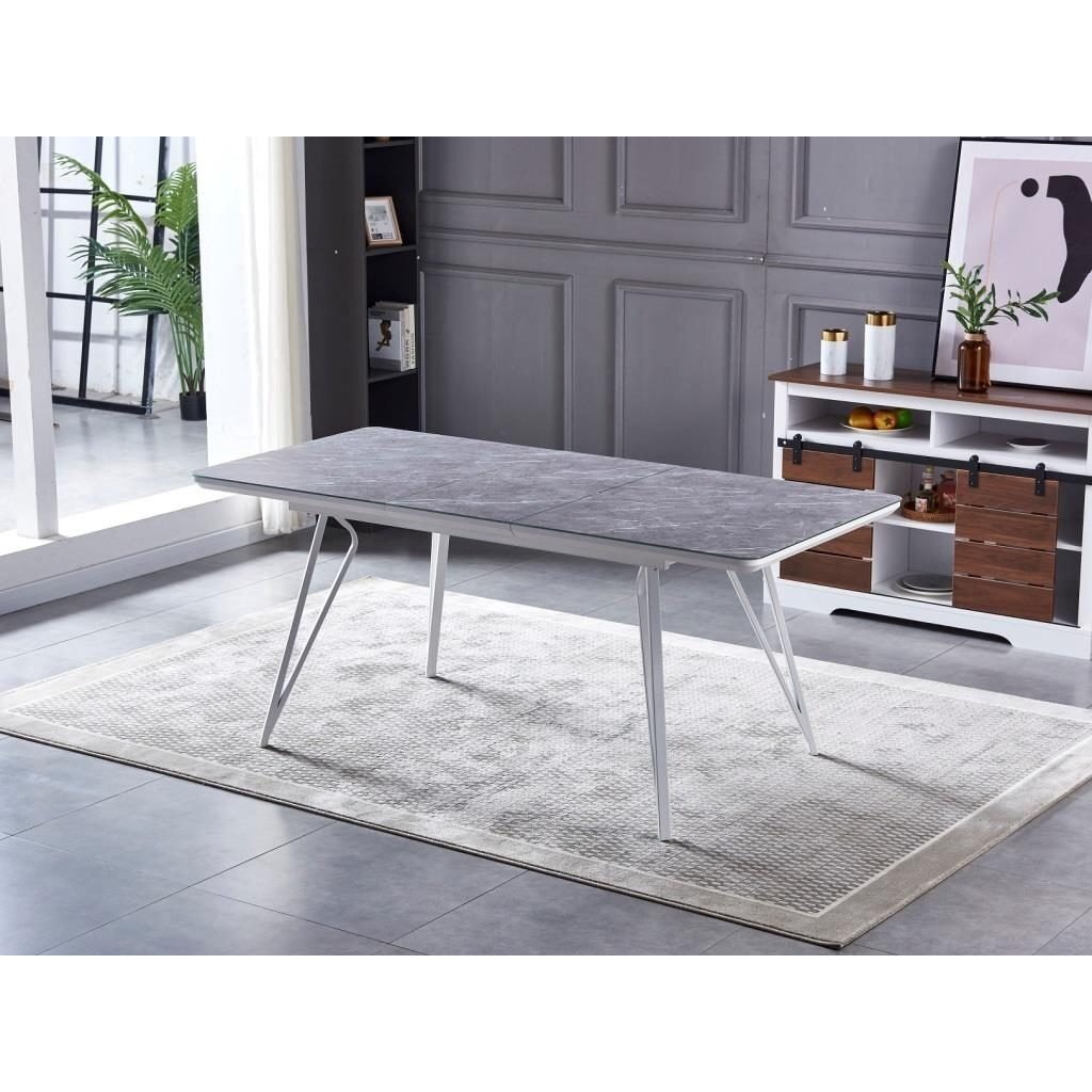 Išskleidžiamas valgomojo stalas TERRA 140-180x85 cm, pilka 5
