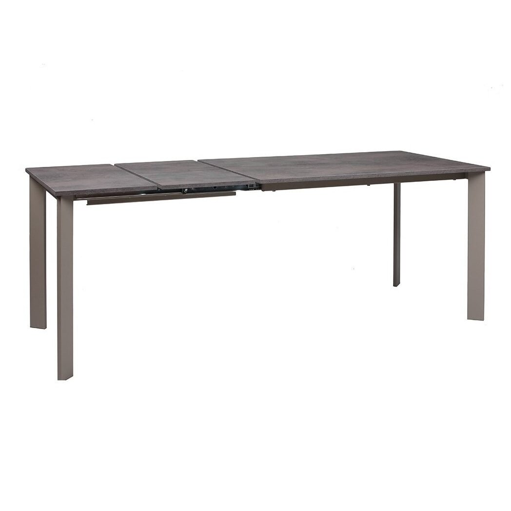Išskleidžiamas valgomojo stalas RAMOS 120-200x80 cm, Oxyd (oksiduoto metalo efektas) 1 Išskleidžiamas valgomojo stalas RAMOS 120-200x80 cm, Oxyd (oksiduoto metalo efektas) 1