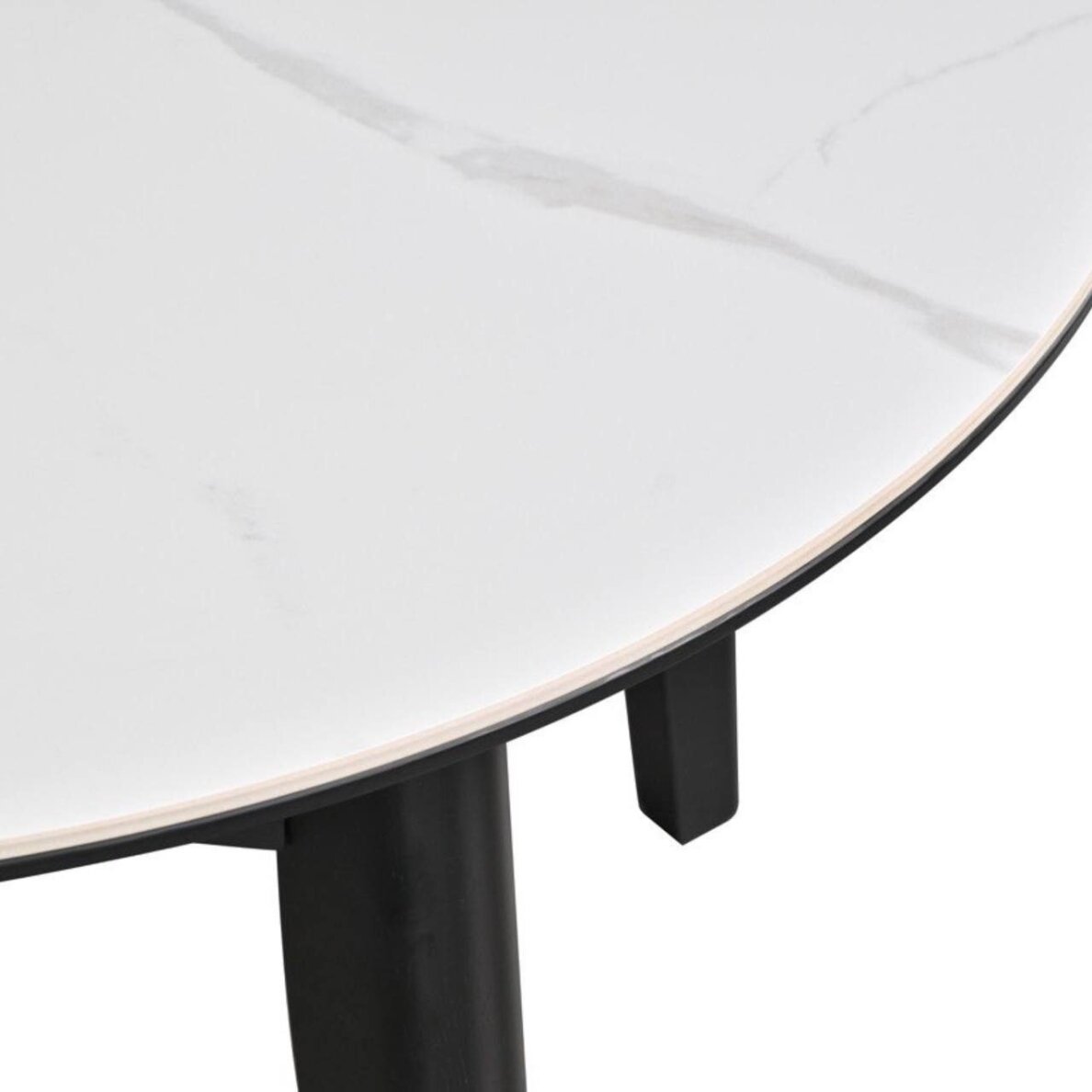 Išskleidžiamas valgomojo stalas ARES 120-150x85 cm, matinė balta 5