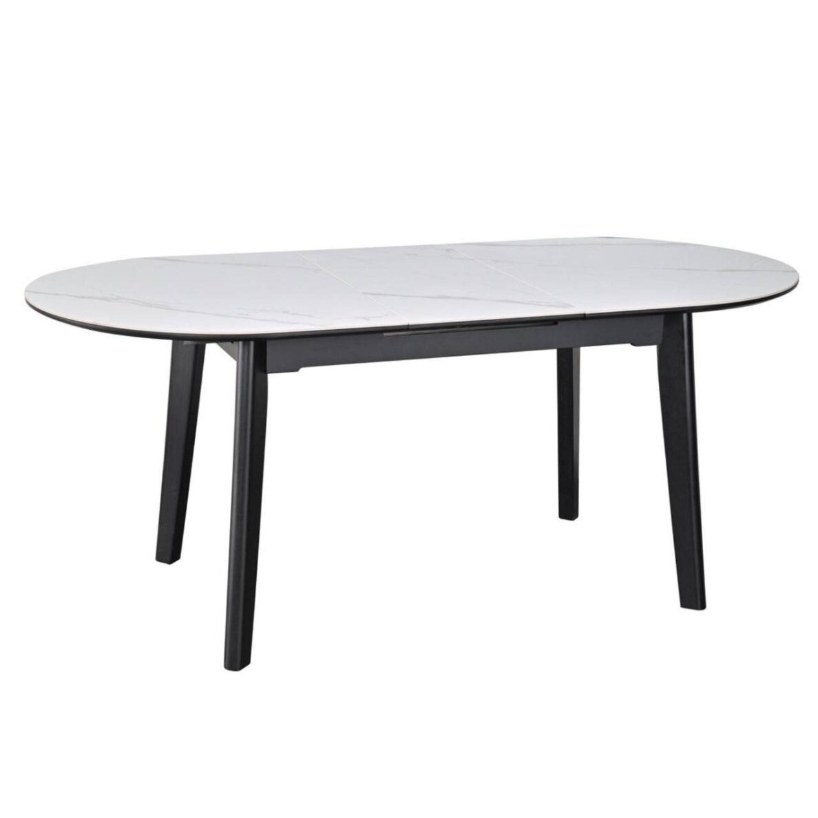 Išskleidžiamas valgomojo stalas ARES 140-180x85 cm, matinė balta 2