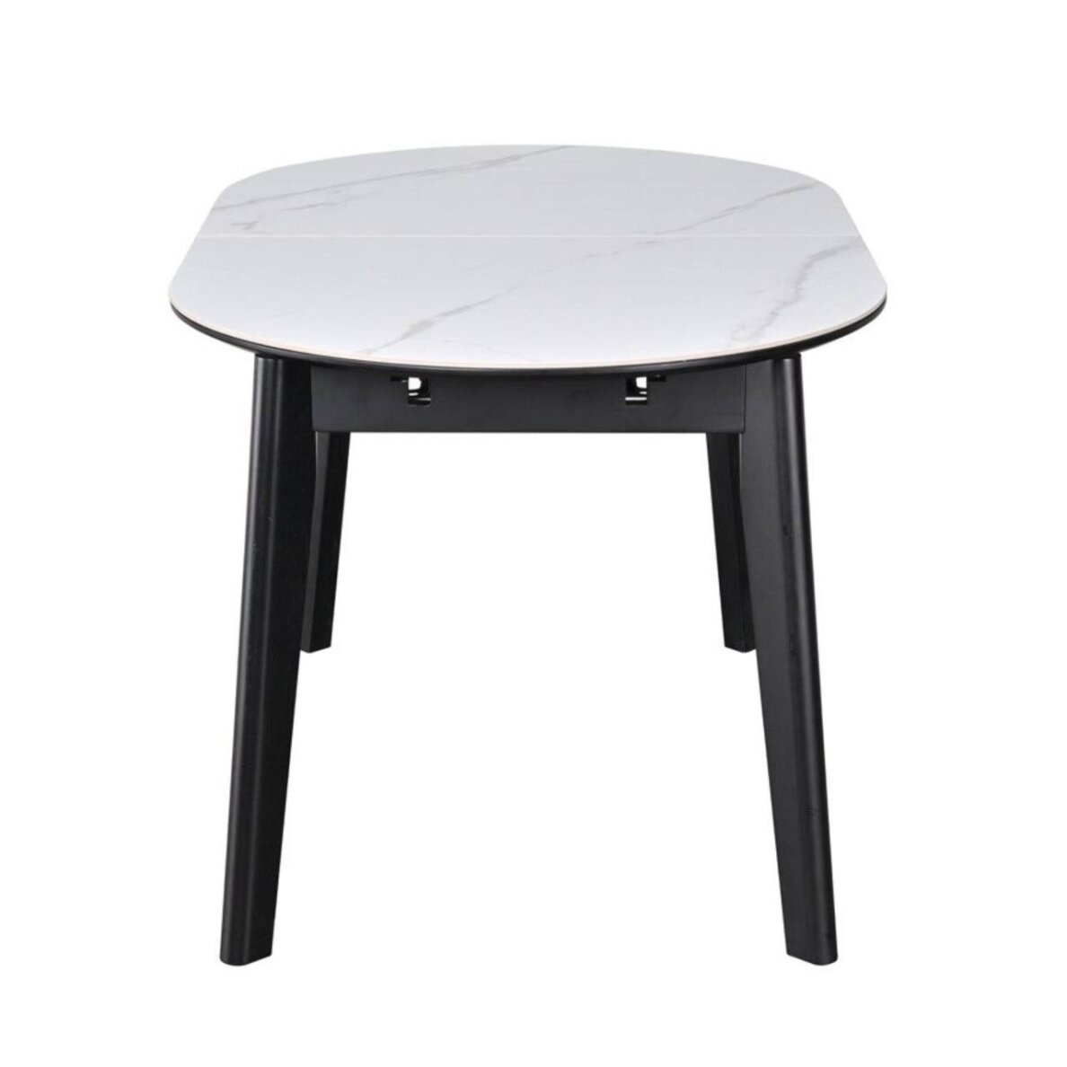 Išskleidžiamas valgomojo stalas ARES 140-180x85 cm, matinė balta 4