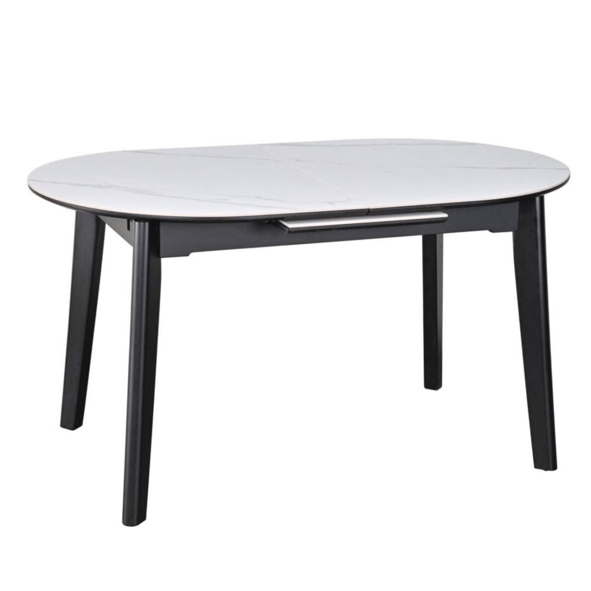 Išskleidžiamas valgomojo stalas ARES 140-180x85 cm, matinė balta Išskleidžiamas valgomojo stalas ARES 140-180x85 cm, matinė balta