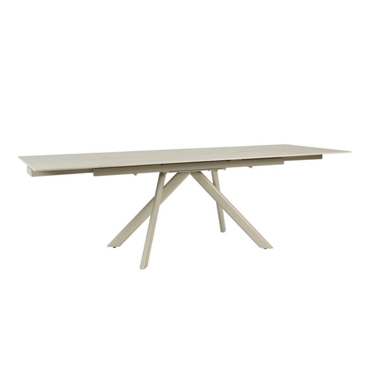 Išskleidžiamas valgomojo stalas CALISTO 160-240x90 cm, matinė smėlio (camel) 1