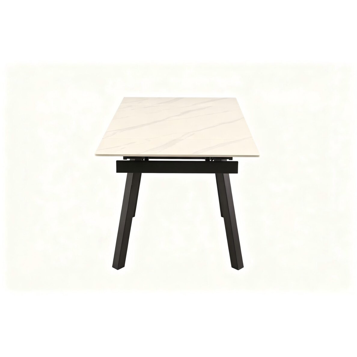 Išskleidžiamas valgomojo stalas DART 90-150x80 cm, matinė balta 1