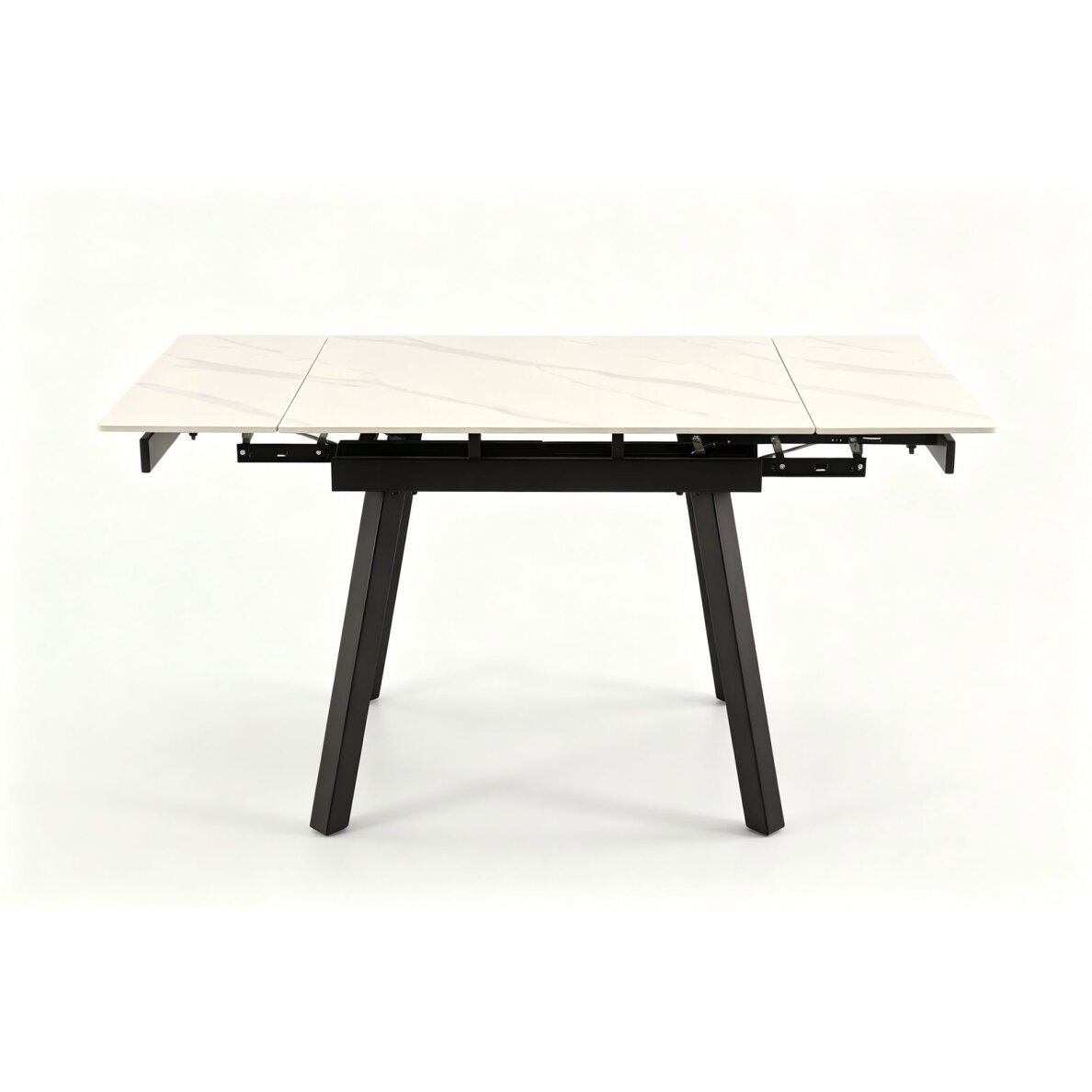 Išskleidžiamas valgomojo stalas DART 90-150x80 cm, matinė balta 2 Išskleidžiamas valgomojo stalas DART 90-150x80 cm, matinė balta 2