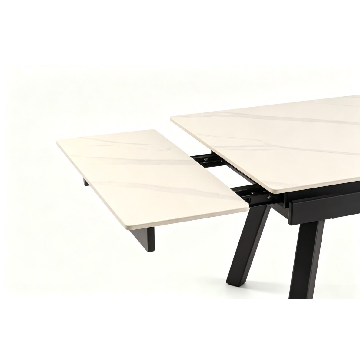 Išskleidžiamas valgomojo stalas DART 90-150x80 cm, matinė balta 4