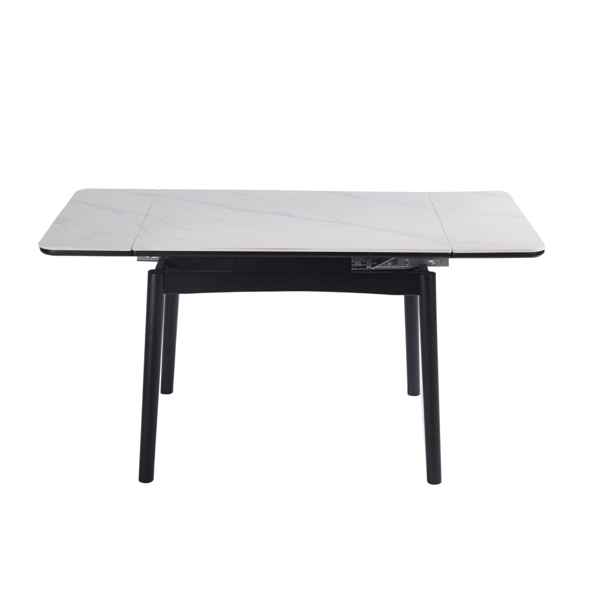 Išskleidžiamas valgomojo stalas DOVE 100-160x80 cm, matinė balta 3 Išskleidžiamas valgomojo stalas DOVE 100-160x80 cm, matinė balta 3