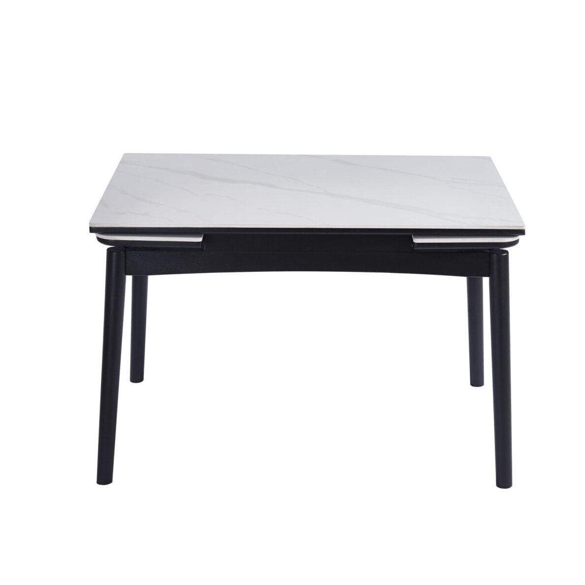 Išskleidžiamas valgomojo stalas DOVE 120-180x80 cm, matinė balta 3 Išskleidžiamas valgomojo stalas DOVE 120-180x80 cm, matinė balta 3