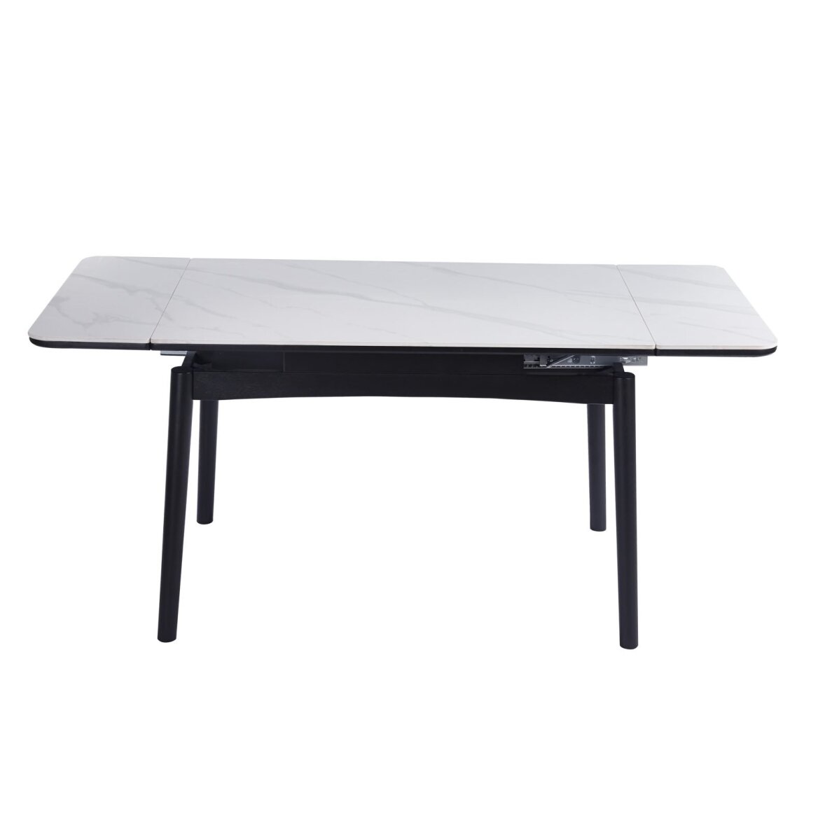 Išskleidžiamas valgomojo stalas DOVE 120-180x80 cm, matinė balta 4 Išskleidžiamas valgomojo stalas DOVE 120-180x80 cm, matinė balta 4