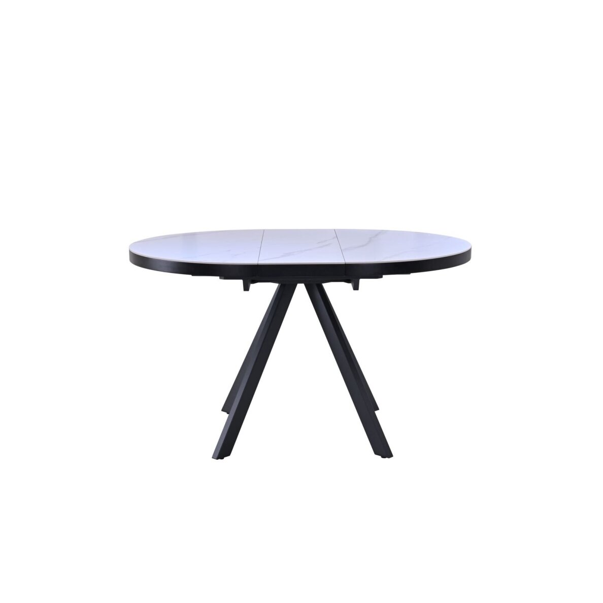 Išskleidžiamas valgomojo stalas LIBRA 100-130x100 cm, matinė balta 1