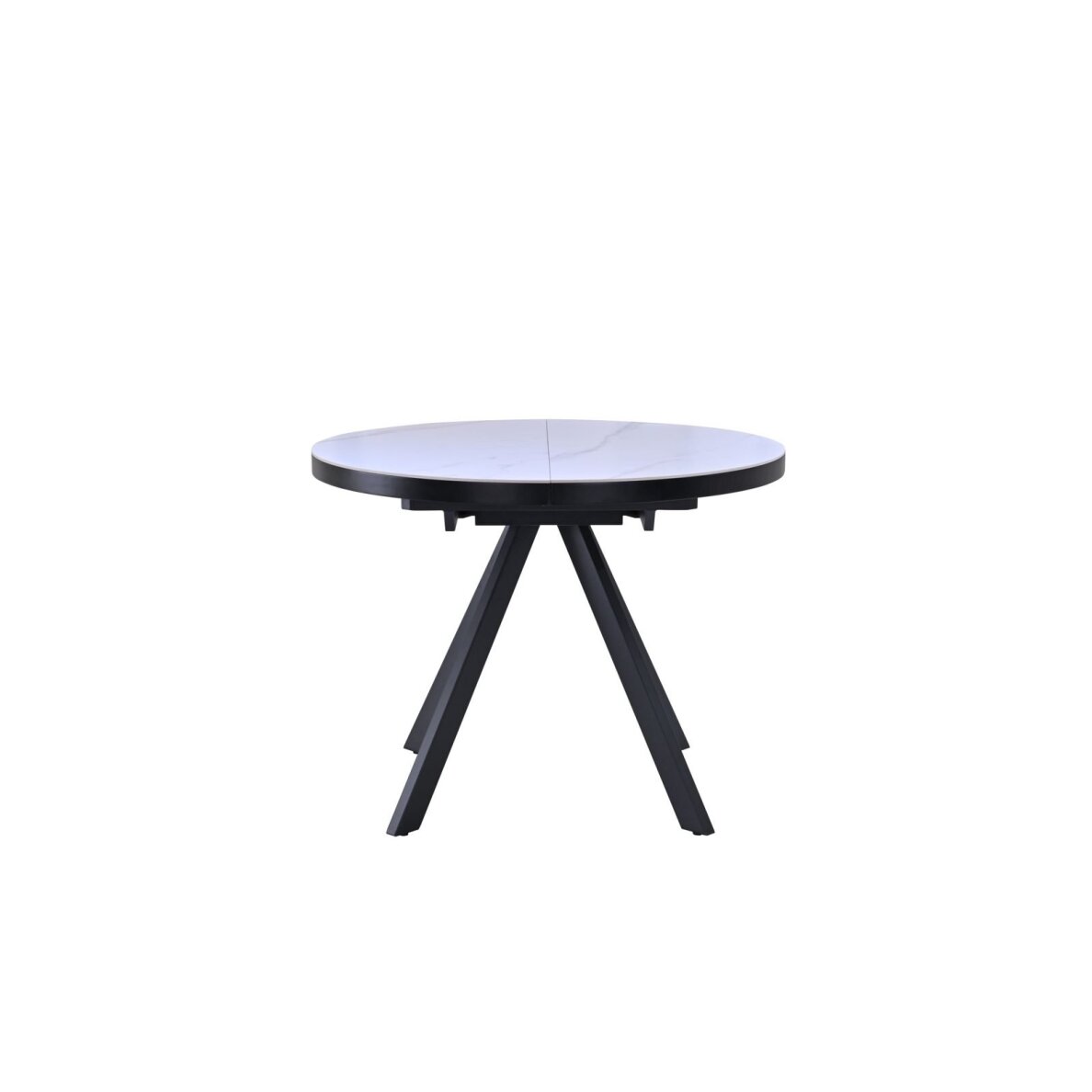 Išskleidžiamas valgomojo stalas LIBRA 100-130x100 cm, matinė balta