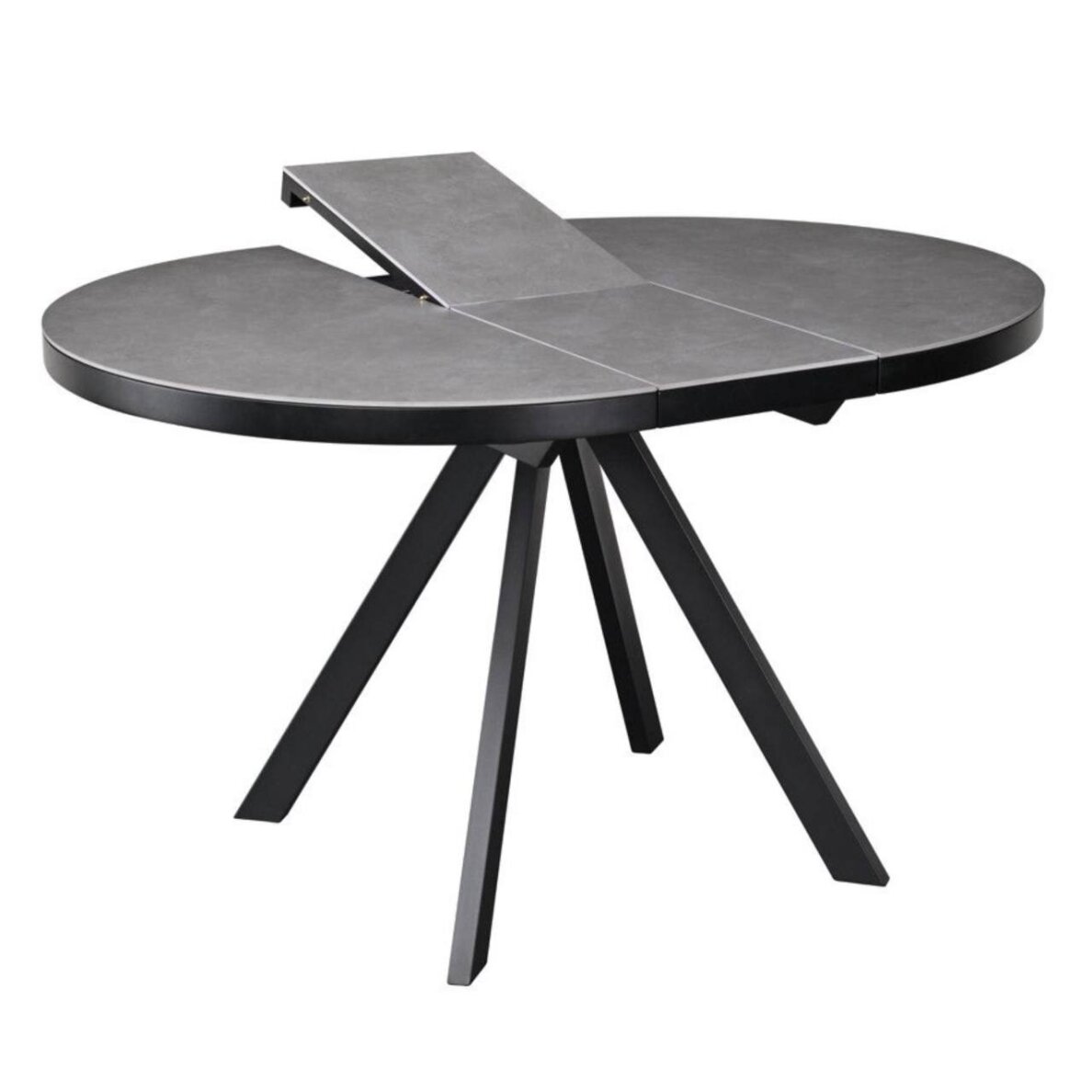 Išskleidžiamas valgomojo stalas LIBRA 100-130x100 cm, matinė pilka 1
