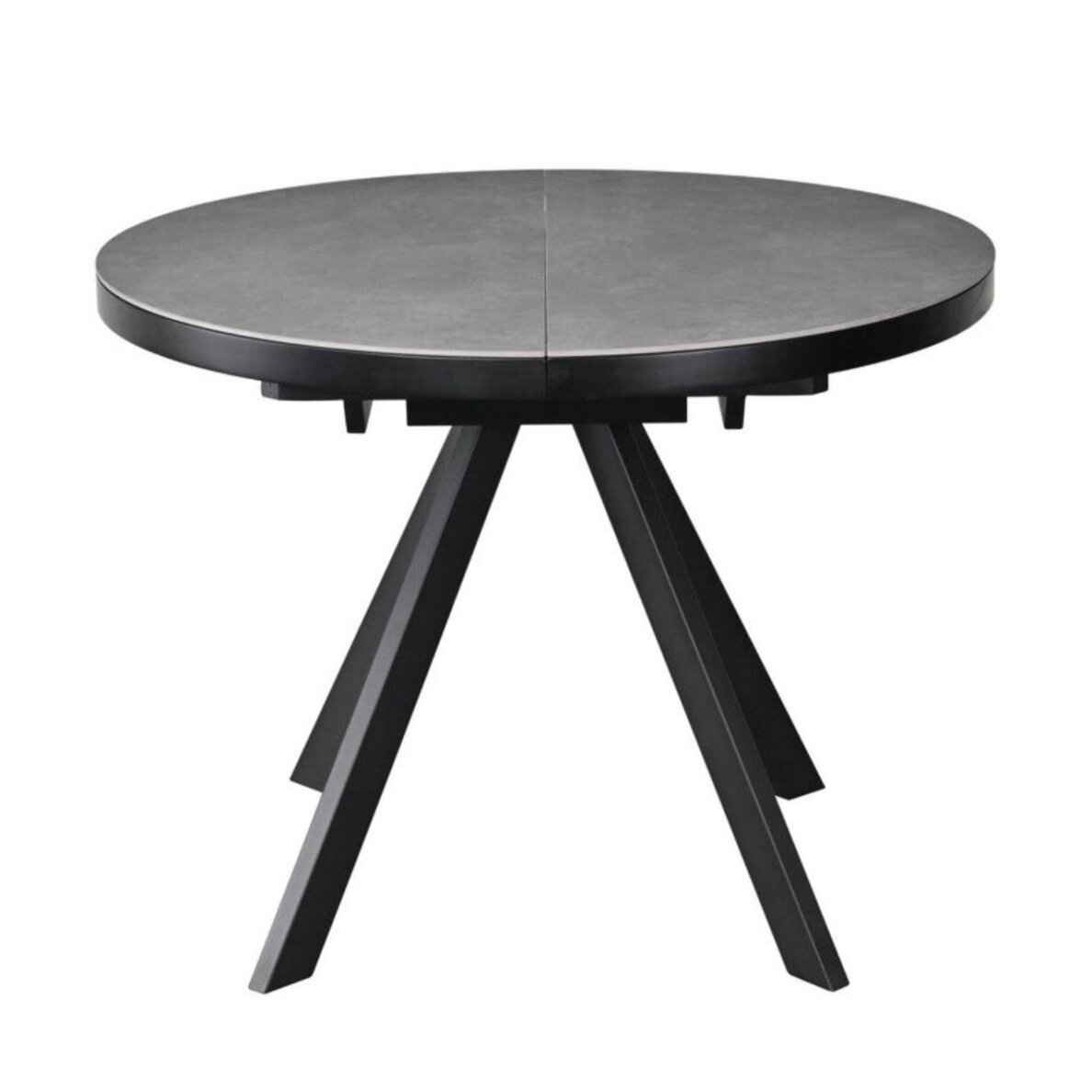 Išskleidžiamas valgomojo stalas LIBRA 100-130x100 cm, matinė pilka 2