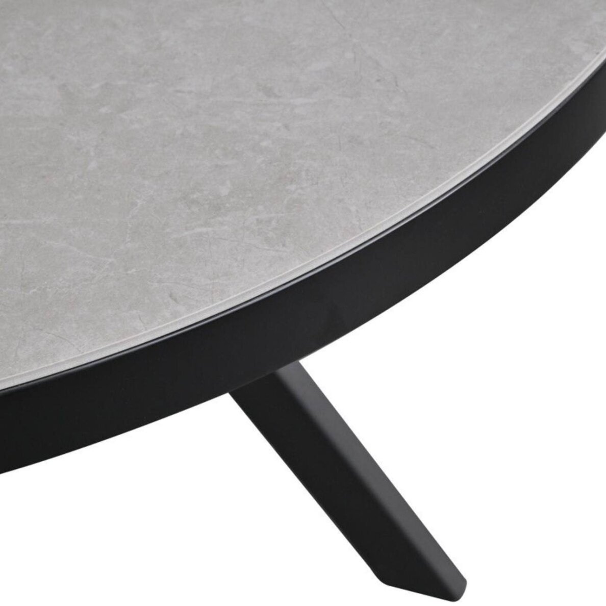 Išskleidžiamas valgomojo stalas LIBRA 100-130x100 cm, matinė pilka 4