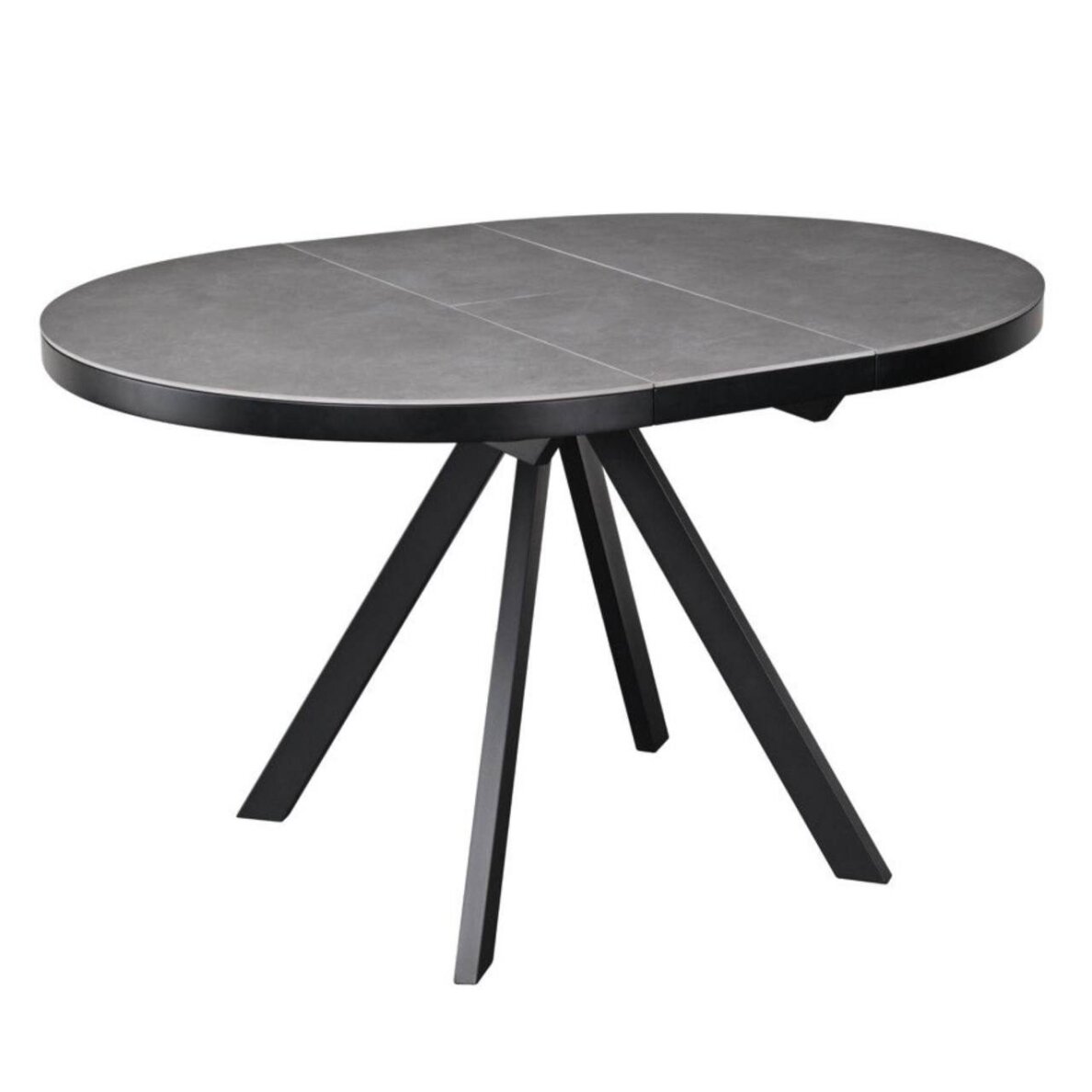 Išskleidžiamas valgomojo stalas LIBRA 100-130x100 cm, matinė pilka Išskleidžiamas valgomojo stalas LIBRA 100-130x100 cm, matinė pilka
