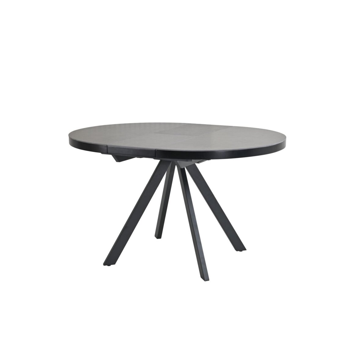 Išskleidžiamas valgomojo stalas LIBRA 100-130x100 cm, matinė šviesiai pilka 2