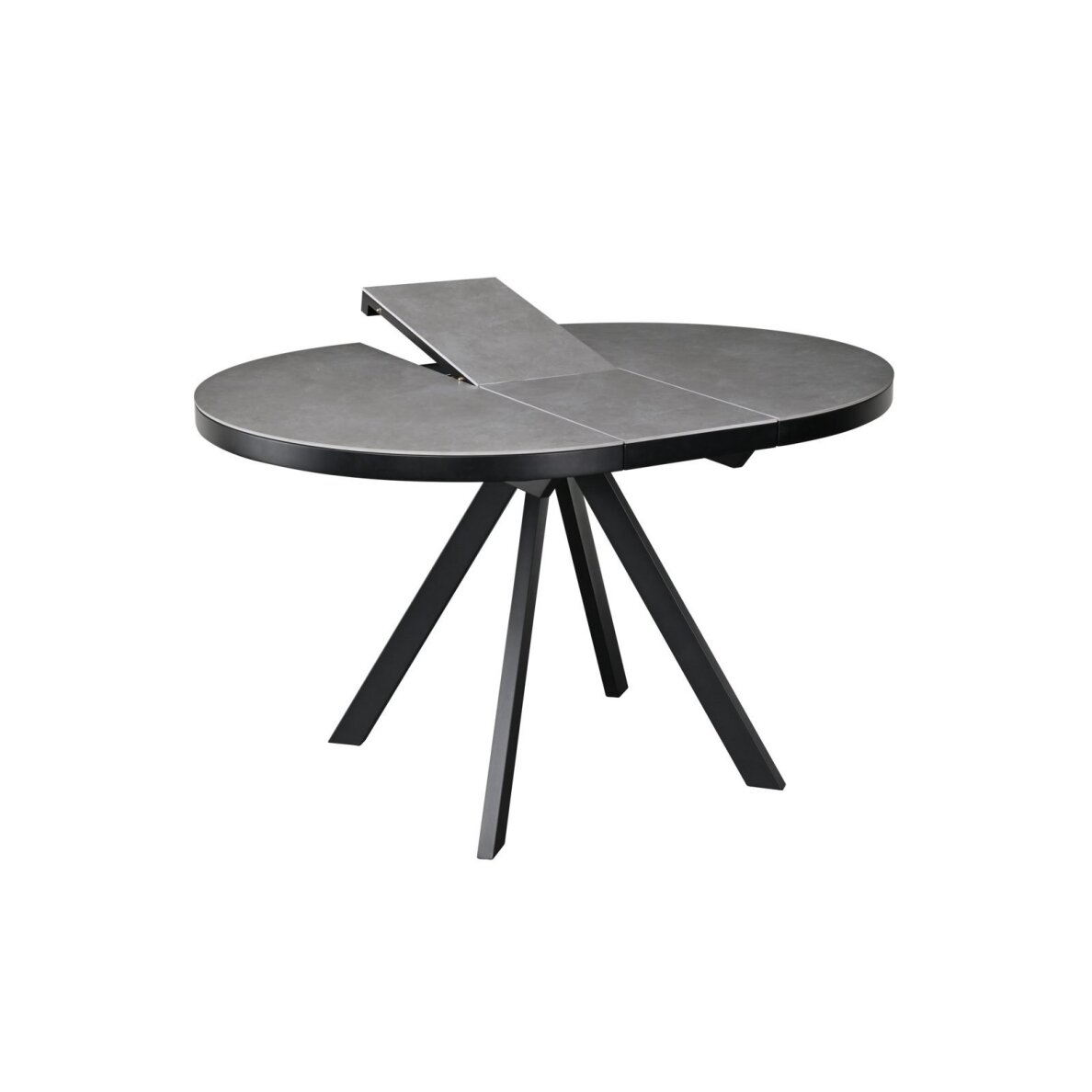 Išskleidžiamas valgomojo stalas LYRA 120-160x120 cm, matinė pilka 1 Išskleidžiamas valgomojo stalas LYRA 120-160x120 cm, matinė pilka 1