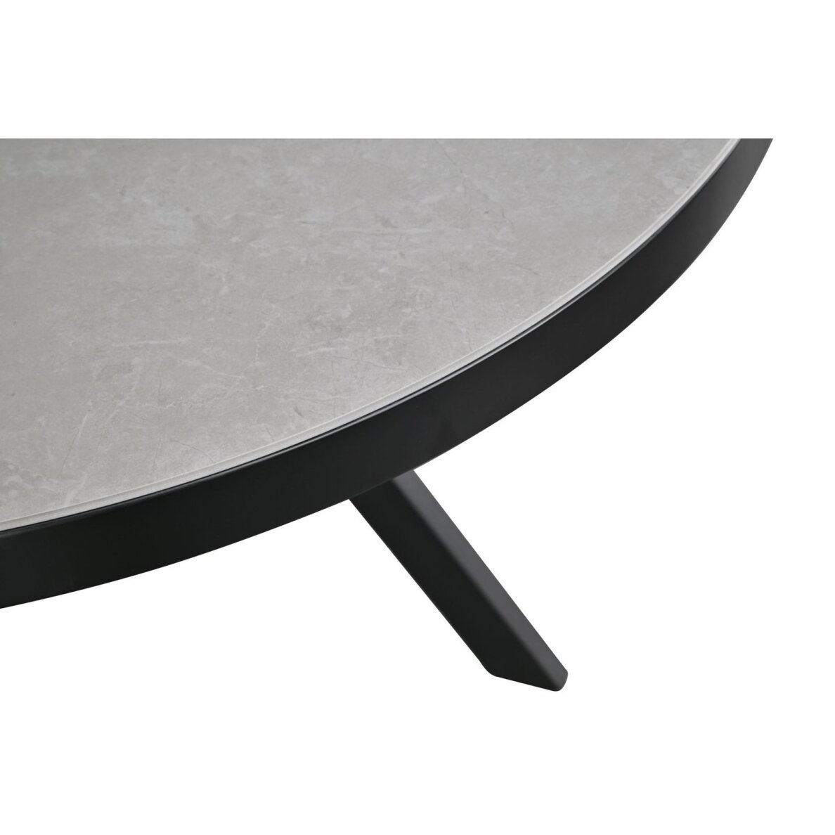 Išskleidžiamas valgomojo stalas LYRA 120-160x120 cm, matinė šviesiai pilka 4