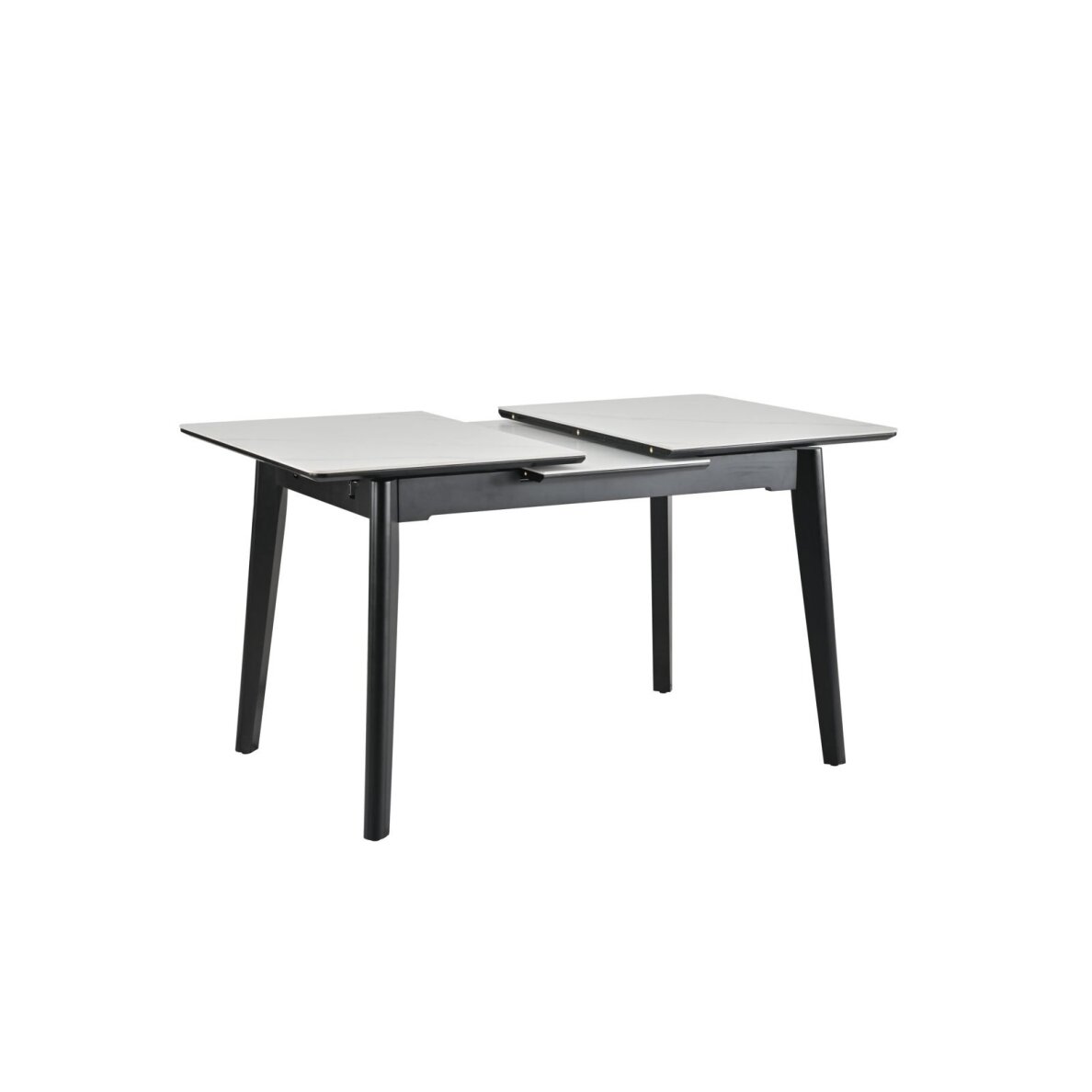 Išskleidžiamas valgomojo stalas OSTEN 110-140x80 cm, matinė balta 2 Išskleidžiamas valgomojo stalas OSTEN 110-140x80 cm, matinė balta 2