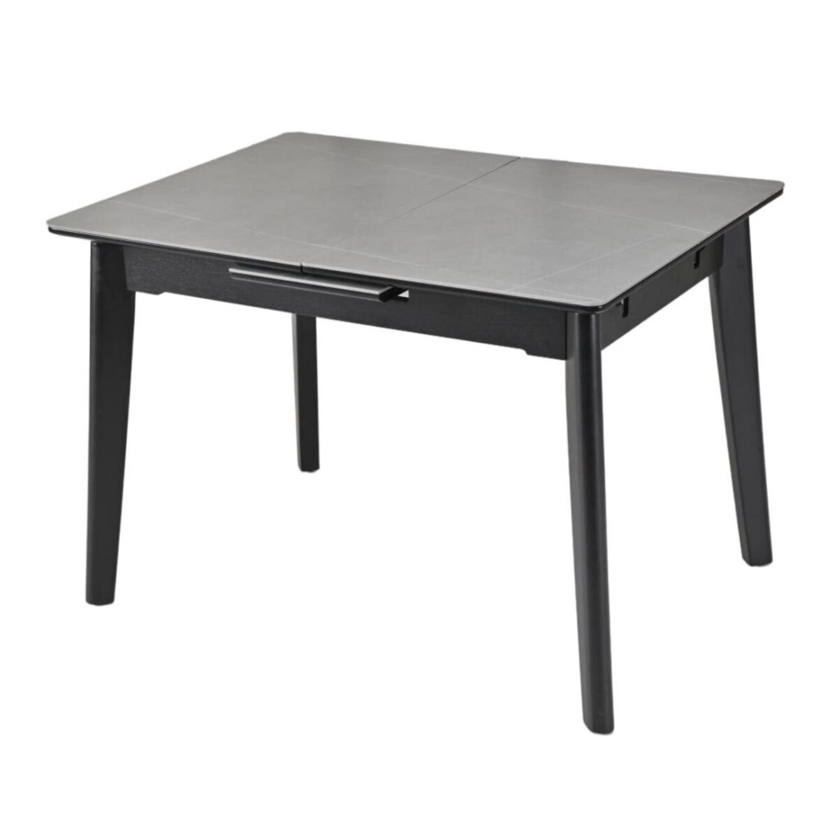 Išskleidžiamas valgomojo stalas OSTEN 110-140x80 cm, matinė pilka 4 Išskleidžiamas valgomojo stalas OSTEN 110-140x80 cm, matinė pilka 4
