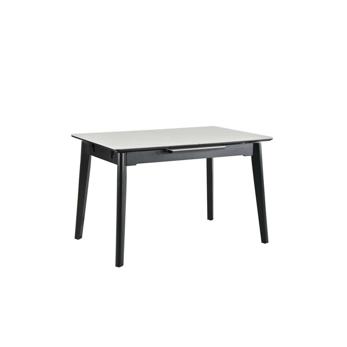 Išskleidžiamas valgomojo stalas OSTEN 120-160x80 cm, matinė balta 3