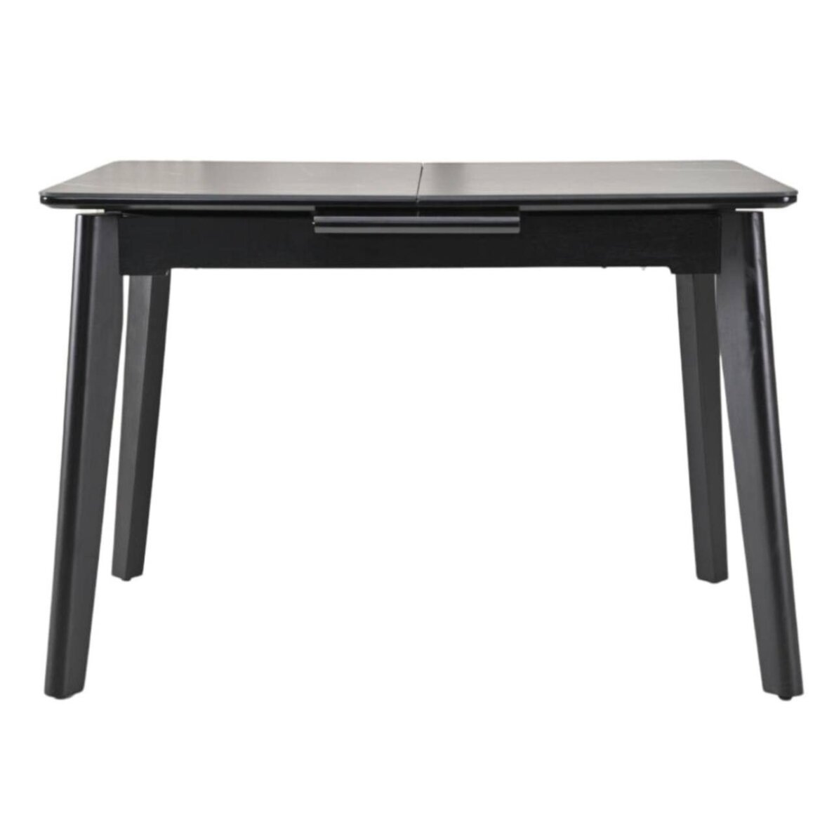 Išskleidžiamas valgomojo stalas OSTEN 140-180x80 cm, matinė juoda 1 Išskleidžiamas valgomojo stalas OSTEN 140-180x80 cm, matinė juoda 1