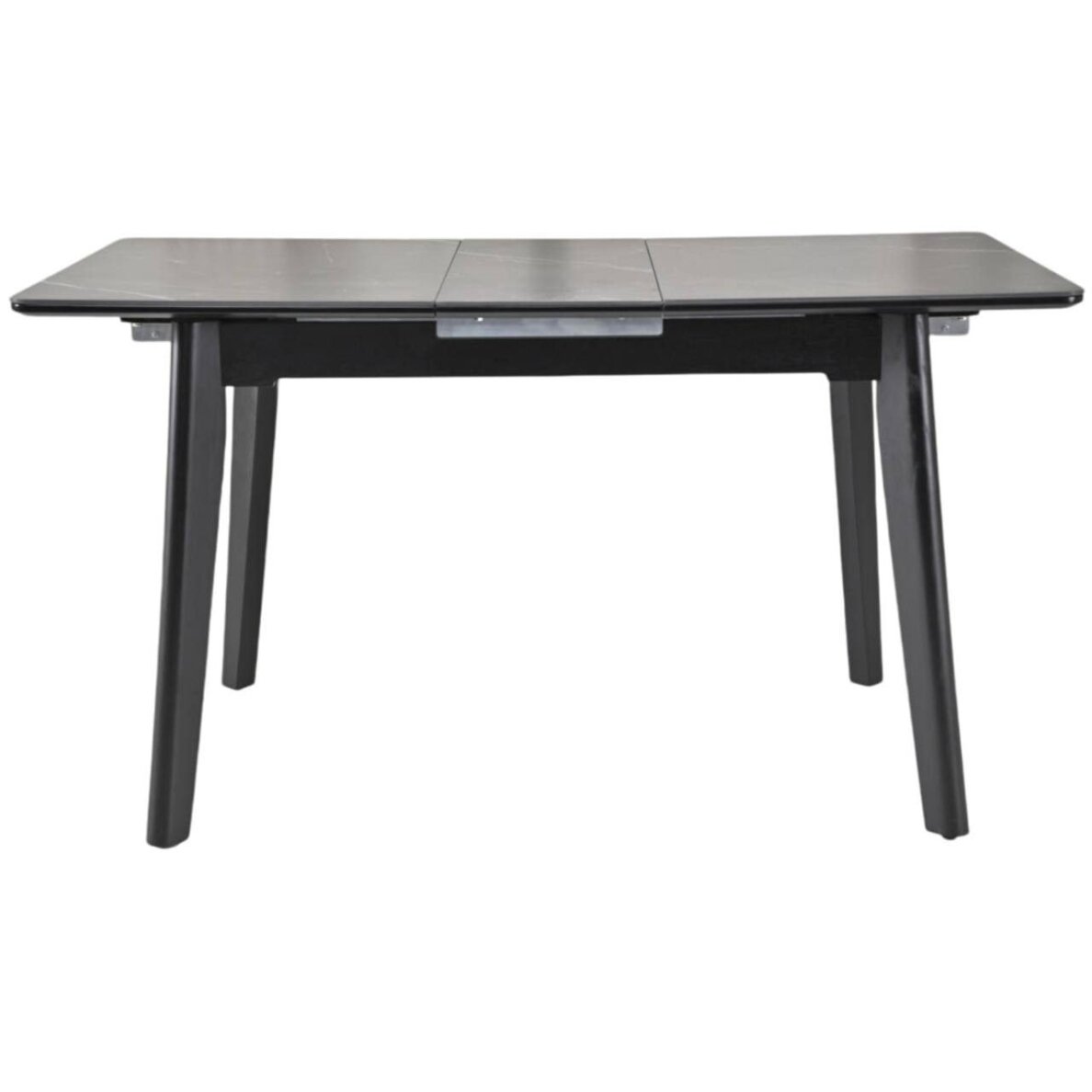 Išskleidžiamas valgomojo stalas OSTEN 140-180x80 cm, matinė juoda 2 Išskleidžiamas valgomojo stalas OSTEN 140-180x80 cm, matinė juoda 2