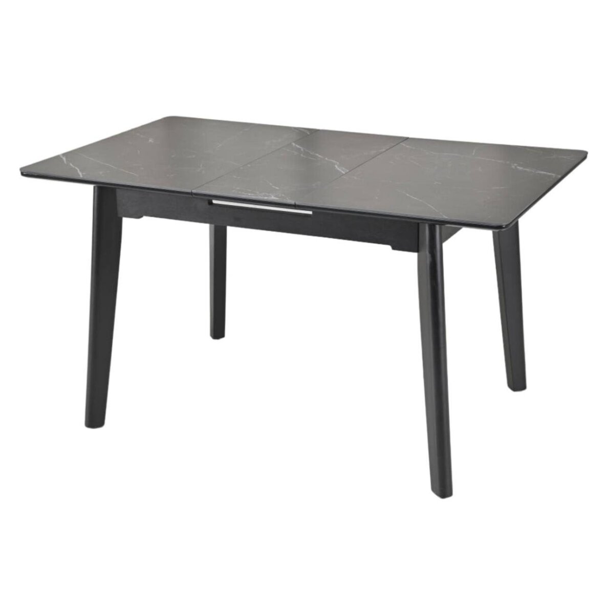 Išskleidžiamas valgomojo stalas OSTEN 140-180x80 cm, matinė juoda 5 Išskleidžiamas valgomojo stalas OSTEN 140-180x80 cm, matinė juoda 5
