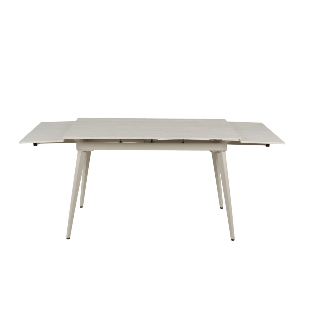 Išskleidžiamas valgomojo stalas REEF 120-180x80 cm, matinis šviesus travertinas, pilkos kojos 4 Išskleidžiamas valgomojo stalas REEF 120-180x80 cm, matinis šviesus travertinas, pilkos kojos 4