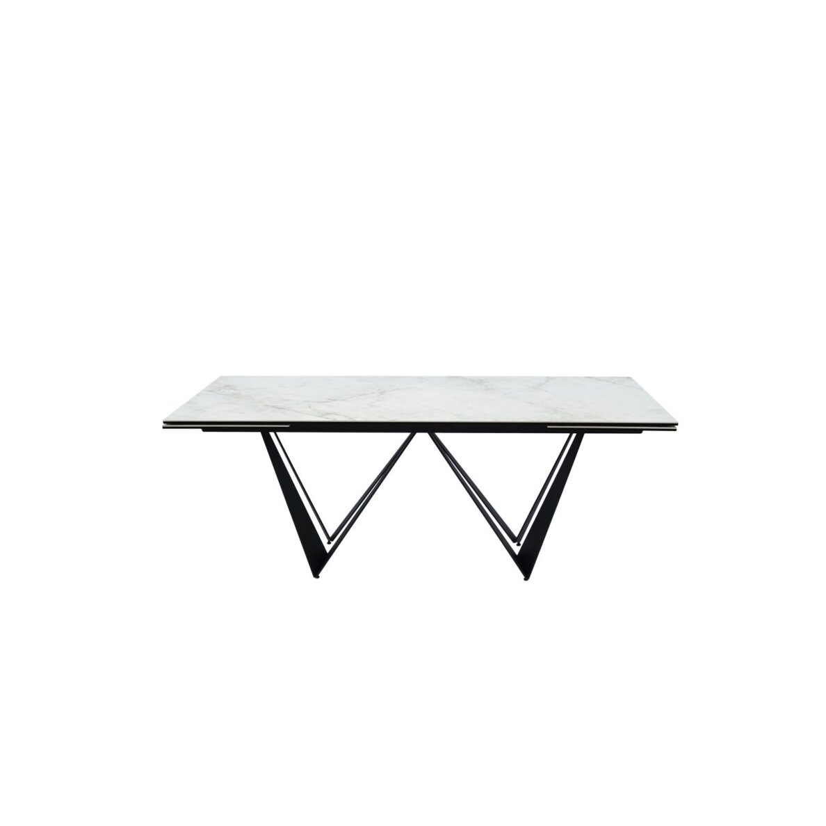 Išskleidžiamas valgomojo stalas ROMA 200-300x100 cm, balta 2