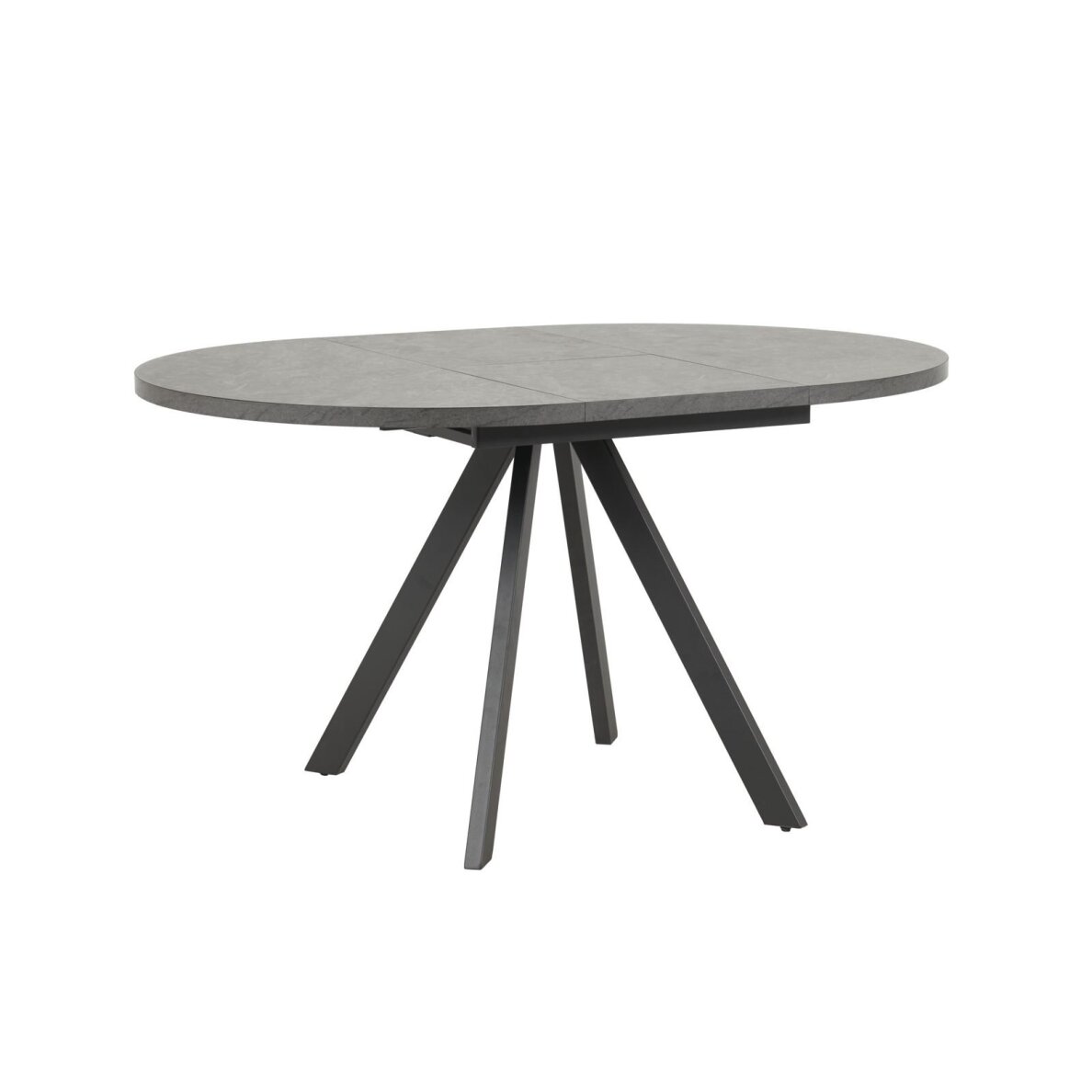 Išskleidžiamas valgomojo stalas RONDO 100-140x100 cm, juoda 1