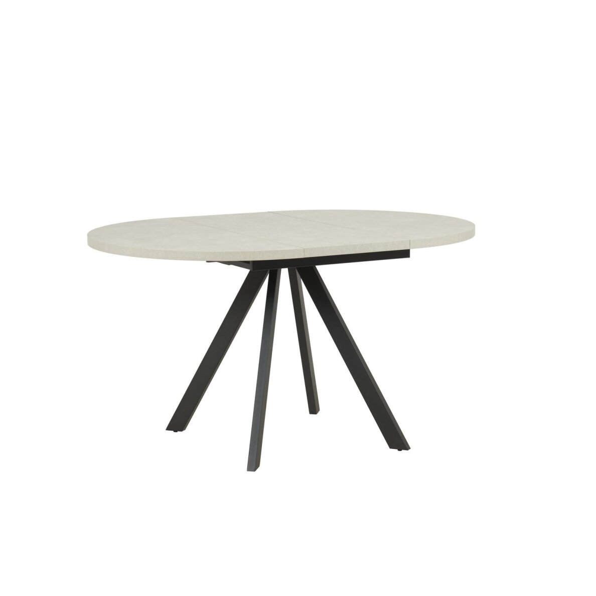 Išskleidžiamas valgomojo stalas RONDO 100-140x100 cm, pilka 2 Išskleidžiamas valgomojo stalas RONDO 100-140x100 cm, pilka 2