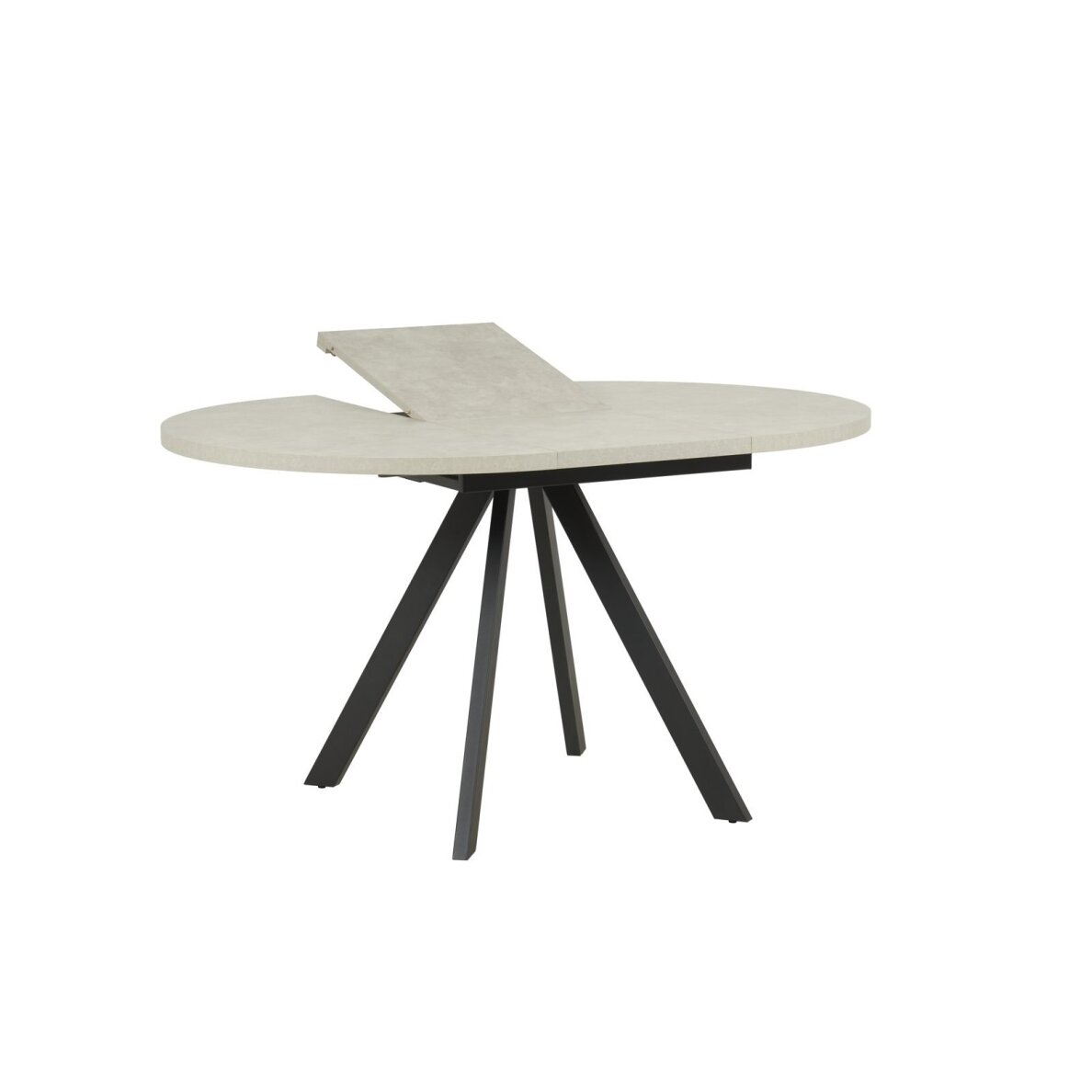 Išskleidžiamas valgomojo stalas RONDO 100-140x100 cm, pilka 3 Išskleidžiamas valgomojo stalas RONDO 100-140x100 cm, pilka 3