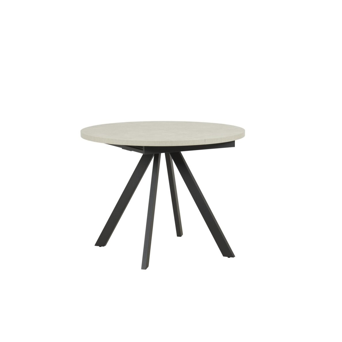 Išskleidžiamas valgomojo stalas RONDO 100-140x100 cm, pilka 4 Išskleidžiamas valgomojo stalas RONDO 100-140x100 cm, pilka 4