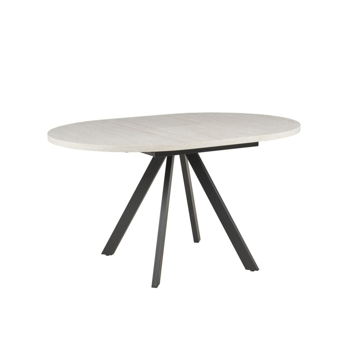Išskleidžiamas valgomojo stalas RONDO 100-140x100 cm, šviesiai pilka 1
